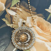 Vintage Sun Moon Star Inlaid White Synthetic Zirconia Pendant Necklace for Women's Daily Wear Jewelry Accessories Gifts - Image 6
