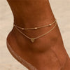 Boho Gold Silver Color Tassel Chain Bracelet Anklet Charms Snake/Starfish/Heart Sexy Leg Ankle On Foot Chain Beach Jewelry - Image 15