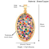 Brass Heart with CZ Zirconia Paved Charm Pendant, Gold Plated Zircon Jewelry Finding Supplies - Image 33