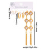 316L Stainless Steel 6 Pieces Imitation Pearls Flower Heart Star Tassels Earrings For Women French Jewelry - Image 7