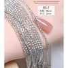 Glitter1.5mm-2mm Nail Chain Charm Claw Chain 3D Gold Silver Diamond Metal Parts Nail Pearls For Nail Chain Bulk Can Be Cut - Image 9