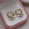 Ball-Detail Stud Earrings with Multiple Color and Finish Options - Image 1