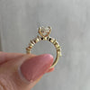 Gold Plated Stainless Steel Rings For Women Water Drop Zircon Wedding Ring Jewelry Accessories Size 6-11 - Image 4