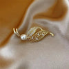 Delicate Tree Leaf Brooches For Womens Vintage Crystal Rhinestone Brooch Pins Collar Dress Clothing Accessories Jewelry - Image 4