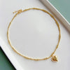 Beaded Choker Necklace with Layered Chain Styles - Image 1
