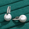Imitation Pearl Drop Earrings in Silver Tone - Image 8