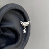 1pcs Quality Shiny Cross Zircon 316L Stainless Steel Ear Bone Nail Y2K Style Silver Color Earring for Women Cochlear Accessories - Image 17