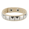 One Row Punk Rock Studded Bracelet Square Spiked Leather Cuff Bracelet for Men Women \Wristband Bracelet - Image 12