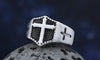 Retro Vintage Men Coffin / Cross Shaped Ring in Stainless Steel with Silverly Black Golden Male Jewelry Dropshipping OSR609