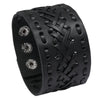 Wide PU Leather Bracelet Punk Bracelet Adjustable Goth Cuff Bracelet Gothic Rivet Buckle Wristband For Women Mens Jewelry - Image 14