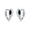 Silver Star Moon Heart Shape Earrings Jewelry Versatile Hoop Earrings For Women Jewelry Birthday Party Gifts - Image 26