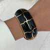 Vintage Punk Black Dripping Oil Metal Enamel Bangles For Women Geometric Wide Chunky Cuff Bracelets Party Aesthetic Jewelry - Image 27