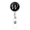 26 English Letters Brooch A-Z Initial Round Glass Ball Pendant Retractable Badge Reel For Women Gifts Jewelry - Image 30