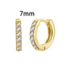 Chain Hoop Piercing Earring with Square and Waterdrop Details - Image 17