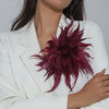 Large 22CM Stylish Feather Brooch for Women Colorful Lapel Pin Accessory forPartiesWeddingsClothingJewelryGift - Image 5