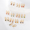 12 Month Birthstone Earrings Stainless Steel Gold Color Crystal Drop Earring for Women Jewelry Birthday Gifts - Image 1