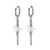 Stainless Steel Earrings Polaris Pendants Tassel Chain Kpop Star Charm Earrings For Women Girl Punk Gothic Jewelry Gift - Image 7