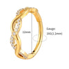 Twisted Body Piercing Hoop Earring in Gold-Tone or Silver-Tone - Image 5