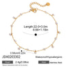 Cubic Zircon Geometric Pendant Anklet Chain Women's Gold Pvd Plated Stainless Steel Beach Jewelry Gifts - Image 8