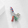 Silver Charms Santa Claus Reindeer Christmas Tree Snowman Elk Bead Fit Bracelet Necklace Jewelry - Image 13