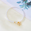 Dainty Imitation Pearls 26 Letters Initial Bracelet for Women Light Zircon Bow Pendant Bracelet Wrist Jewelry Gift - Image 3