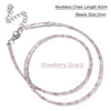 2 mm Stone Bead Necklace with 40 cm Chain and Multiple Color Options - Image 14