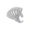 Openwork Zirconia Gold-Plated Brass Bangle/Ring: Uniquely Designed Women's Evening and Wedding Jewelry - Image 11