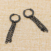 1 Pairs Punk Stainless Steel Stud Earrings Black Earrings Set For Men Women Vintage Hip Hop Piercing Ear Jewelry Accessories - Image 42