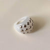 Punk Irregular Riveted Ring Chunky Thick Geometric Ring Smooth Vintage Resin Rings Gifts - Image 7