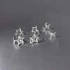 Y2K Style Hollow Pentagonal Stud Earrings for Women Personalize Star Asterism Round Ear Buckle Metal Accessories Jewelry - Image 2