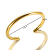 Stainless Steel Gold Color Thick Tube Open Bangle For Women Girl Hiphop Cuff Bracelet Jewelry - Image 16