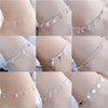 Silver Color Stamp Anklets For Women Foot Leg Chain Link Bracelet Tassel Charms Beach Accessories Jewelry For Female - Image 1