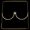 Stonefans Crown Chest Support Swimwear for Women Bra Jewelry Accessories Outfit Summer Festival Clothing Sexy Bikinis 2022