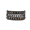Punk Men Black Cuff Leather Bracelet Wristband Metal Rivets Stud Charm Wrap Bangle for Women Rock Gothic Jewelry Gifts - Image 7