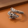 Retro Thai Silver Domineering Dragon Silver Jewelry Personality Zodiac Creative Opening Rings - Image 2