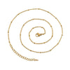 Five-Piece Stainless Steel Satellite Bead Chain Necklace Set - Image 8