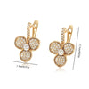 Gold Plated Zircon Hoop Earrings for Women Jewelry XP - Image 24
