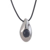 Stainless Steel Water Drop Agate Stone Pendant PU Leather Necklace for Women Statement Jewelry Accessories - Image 6