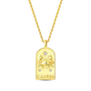 Silver Lucky The Twelve Zodiac Signs Golden Disc Pendant Necklace For Women Jewelry Birthday Gift - Image 18