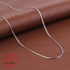 Sell Snake Chain Silver Ladies`1MM Snake Necklaces Jewelry Gift - Image 1