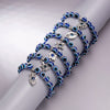 Classic Turkish Lucky Evil Eye Bracelets for Men Women Blue Evil Eye Palm Butterfly Pendant Beads Bangles Handmade Charm Jewelry - Image 3