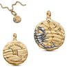 Silver Lucky The Twelve Zodiac Signs Golden Disc Pendant Necklace For Women Jewelry Birthday Gift - Image 2