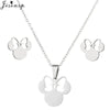 Cartoon Bowknot Mouse Stainless Steel Jewelry Set for Women Anime Animal Necklace Earrings Party Accessories - Image 6