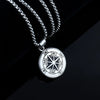 Hip Hop men's Necklace Viking Compass Pendant Retro Silver Color Stainless Steel Chain Punk Style Jewelry Gift - Image 5