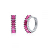 Silver Retro Geometric Square Circle Hoop Earrings for Women Gift Zircon Huggies Ear Buckle Piercing Jewelry - Image 20
