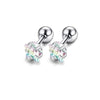 1-12 Pairs Shiny Zirconia Cartilage Stud Earring Tragus Helix Piercing Barbell Star Heart Ball Cartilage Earrings Set for Women - Image 17