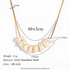 Elegant Y2K Accessories Freshwater Pearl Charm Pendant Necklace Stainless Steel Chain For Woman - Image 7