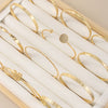 Multilayer Open Bangle Set 12 Pieces in Gold-Tone - Image 4