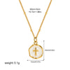 Punk Geometric Irregular Enamel Colorful Stone Pendant Necklace for Women Stainless Steel Cross Heart Opal Choker Gifts - Image 10