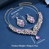Ladies' Design Necklace Earrings Jewelry Set Suitable for Daily Wear, Wedding Parties, Holiday Gifts - Image 32